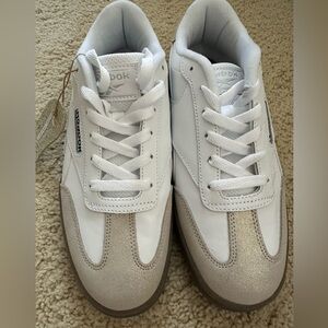 Reebok White and Metallic Sneakers